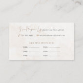 nuly inken | Nicht bearbeitbare Vorlage Visitenkarte (Rückseite)