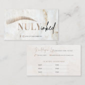 nuly inken | Nicht bearbeitbare Vorlage Visitenkarte (Vorne/Hinten)