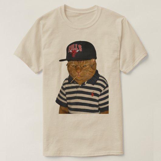 Numanuk Cat with Bulls Hat - Bullen T-Shirt (Design vorne)