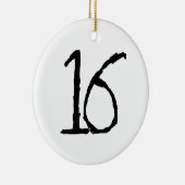 Number16 Keramik Ornament (Rechts)