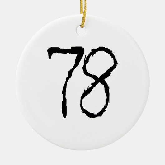 Number78 Keramikornament (Vorne)