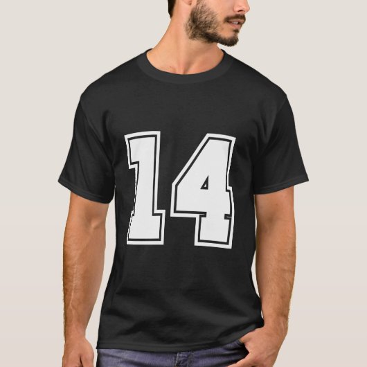 Number 14 No Fourn 14 Jerseys Player T-Shirt (Vorderseite)