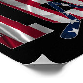 Number 16 Years Ice Hockey 16th Birthday  Poster (Ecke)