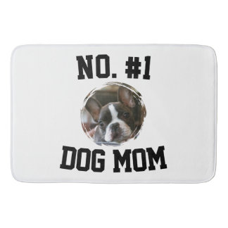Number 1 dog Mom Mum Mother's Day Pet Lovers Badematte