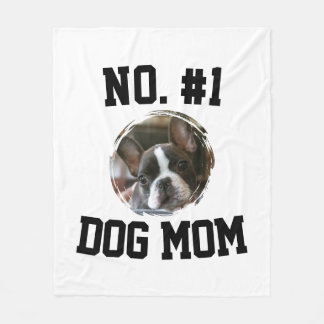 Number 1 dog Mom Mum Mother's Day Pet Lovers Fleecedecke