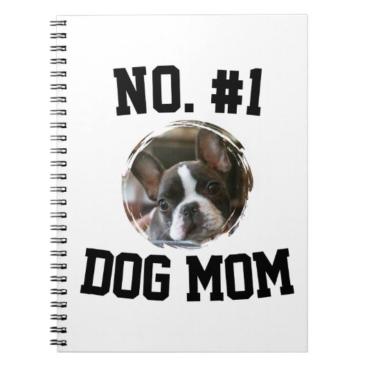 Number 1 Dog Mom Mum Mother's Day Pet Lovers Notizblock (Vorderseite)