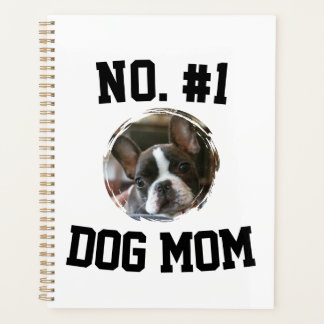 Number 1 Dog Mom Mum Mother's Day Pet Lovers Planer