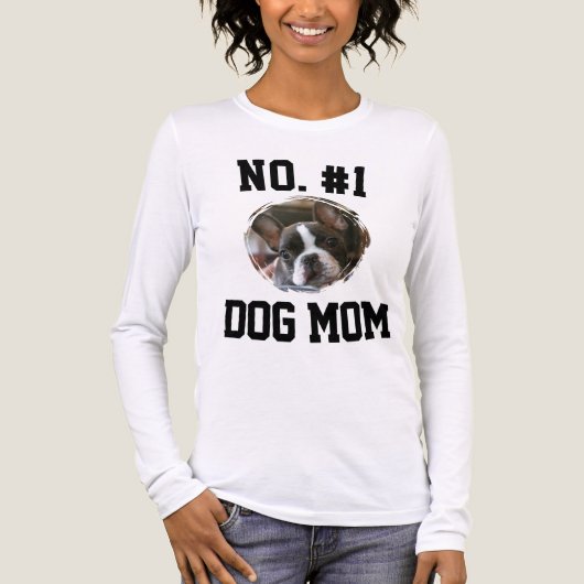 Number 1 dog Mom Mum Mother's Day Pet Lovers Tri-Blend Shirt (Vorderseite)