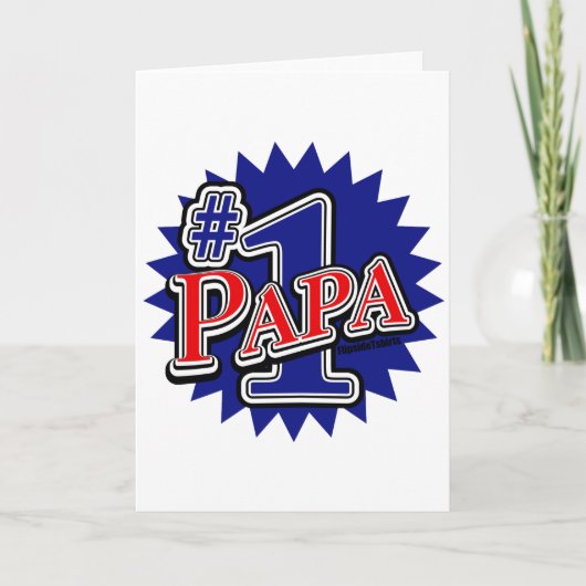 Number 1 Papa Karte (Vorderseite)