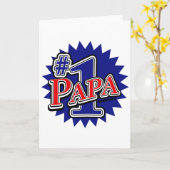 Number 1 Papa Karte (Gelbe Blume)