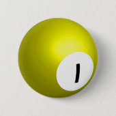Number 1 Pool Ball Button (Vorderseite)