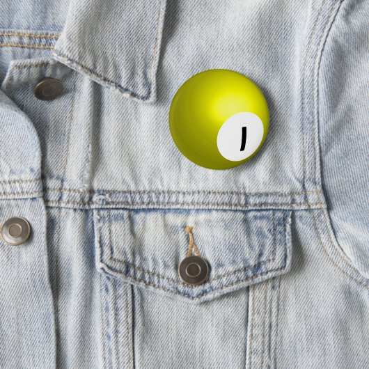 Number 1 Pool Ball Button (Beispiel)