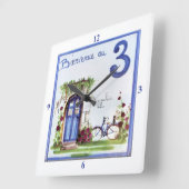 Number 3. quadratische wanduhr (Winkel)