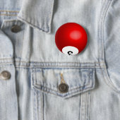Number 3 Red Pool Ball Button (Beispiel)