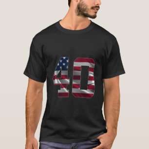 NUMBER 40 JAHRE ALT USA 40. GEBURTSTAG T-Shirt