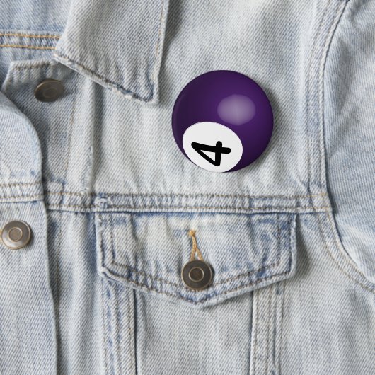 Number 4 Purple Poll Ball Button (Beispiel)