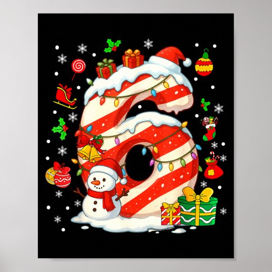 Number 67 Christmas Candy 6 7 Six Seven 6 7 Matchi Poster (Vorne)