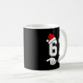Number 67 Matching Six Seven 6 7 Meme 6 7 Christma Kaffeetasse (VorderseiteRechts)