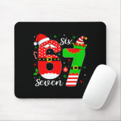 Number 67 Matching Six Seven 6 7 Meme 6-7 Christma Mousepad (Mit Mouse)