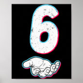 Number 67 Matching Six Seven 6 7 Meme 6 7 Hallowee Poster (Vorne)