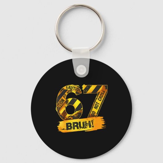 Number 67 Numbered Uniform Srts Jersey Team 67th B Schlüsselanhänger (Vorderseite)