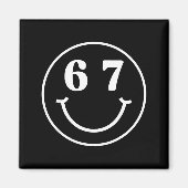 Number 67 Player Or 67th Birthday Six Seven Funny Magnet (Vorne)