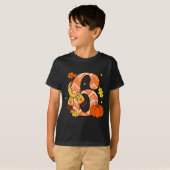 Number 6 67 Fall Autumn Pumpkin Meme Funny Six Sev T-Shirt (Vorne ganz)
