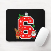 Number 6 67 Meme Couple Pajamas Christmas Matching Mousepad (Mit Mouse)