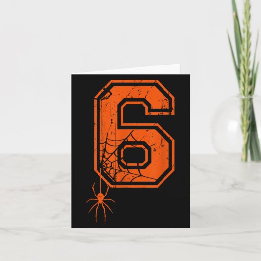 Number 6 67 Meme Halloween Sder Costume Matching G Karte (Vorderseite)