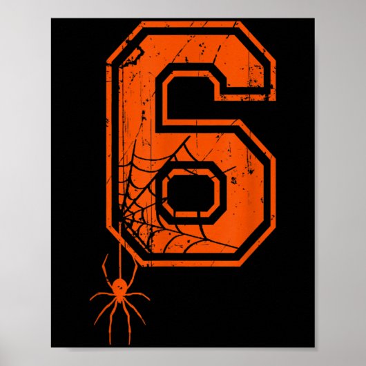 Number 6 67 Meme Halloween Sder Costume Matching G Poster (Vorne)