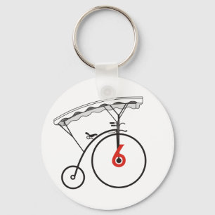 Number 6 Badge Keychain Schlüsselanhänger