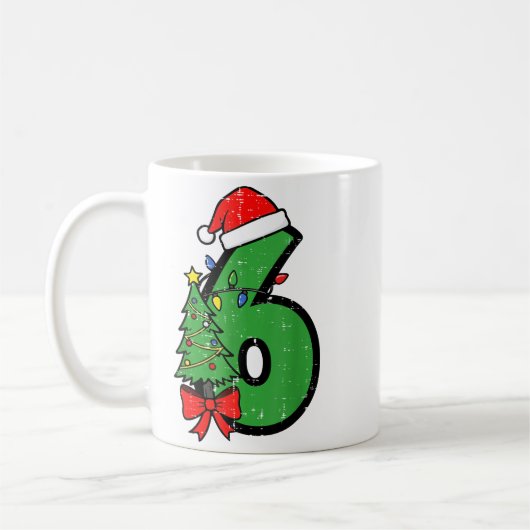 Number 6 Christmas 6 7 Matching 67 Meme Men Women  Kaffeetasse (Links)