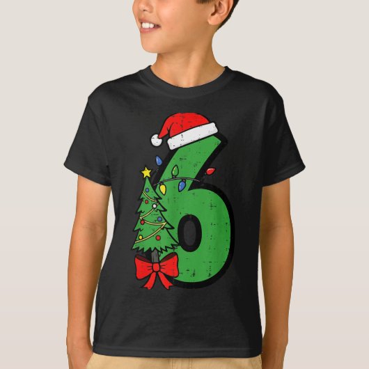 Number 6 Christmas 6 7 Matching 67 Meme Men Women T-Shirt (Vorderseite)