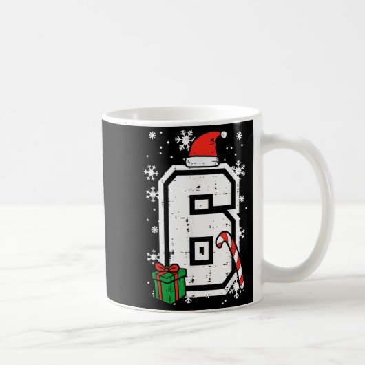 Number 6 Christmas 6 7 Xmas Matching 67 Meme Men W Kaffeetasse (Rechts)