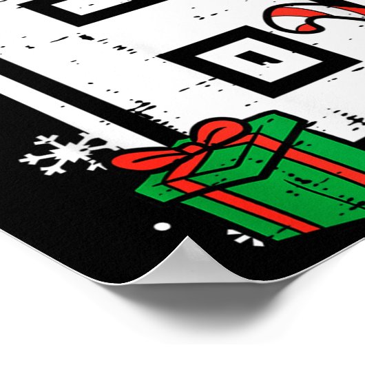 Number 6 Christmas 6 7 Xmas Matching 67 Meme Men W Poster (Ecke)