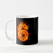Number 6 Fire Ice Number Six Seven Meme 67 Alpha S Kaffeetasse (Links)