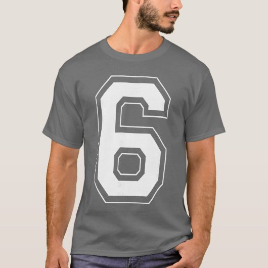 Number 6 Funny Meme Saying 6 7 Six Seven 6th Birth T-Shirt (Vorderseite)
