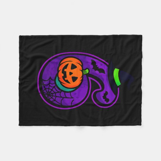 Number 6 Funny Meme Saying 6 7 Six Seven Halloween Fleecedecke (Vorderseite (Horizontal))