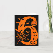 Number 6 Funny Meme Saying 6 7 Six Seven Halloween Karte (Vorderseite)