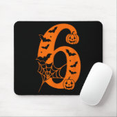 Number 6 Funny Meme Saying 6 7 Six Seven Halloween Mousepad (Mit Mouse)