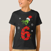 Number 6 Matching 67 Meme 6 7 Christmas Boys Youth T-Shirt (Vorderseite)