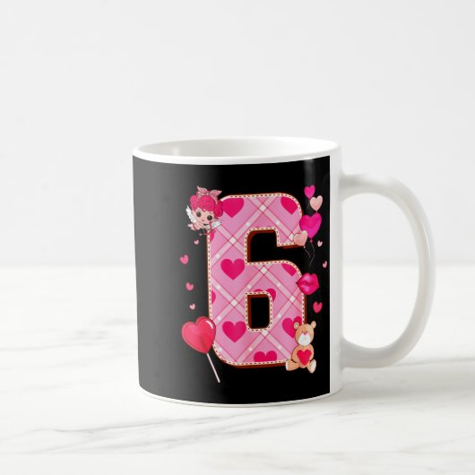 Number 6 Matching 67 Meme 6 7 Couple Matching Vale Kaffeetasse (Rechts)