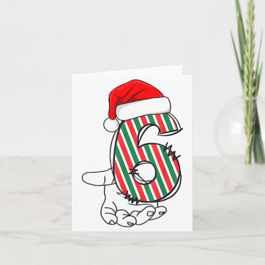 Number 6 Matching 67 Meme Christmas Costume Men Wo Karte (Vorderseite)