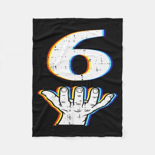 Number 6 Matching 67 Meme Halloween Costume Men Wo Fleecedecke (Vorderseite)