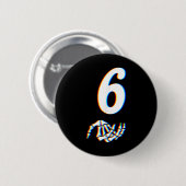 Number 6 Matching 67 Meme Skeleton Hand Halloween  Button (Vorne & Hinten)