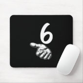 Number 6 Matching Duo 67 Meme Gen Alpha Slang Hall Mousepad (Mit Mouse)