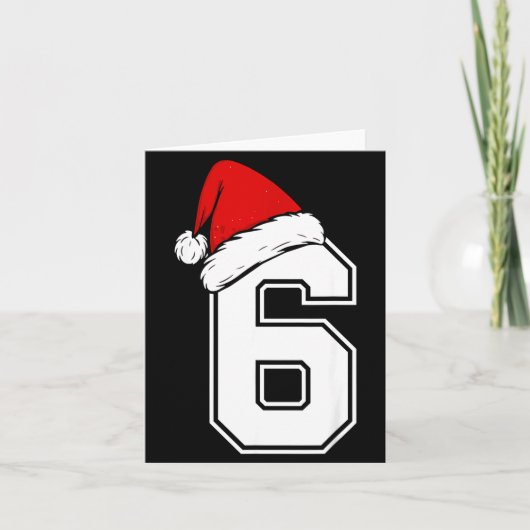Number 6 Matching Six Seven 6 7 Meme 6 7 Christmas Karte (Vorderseite)