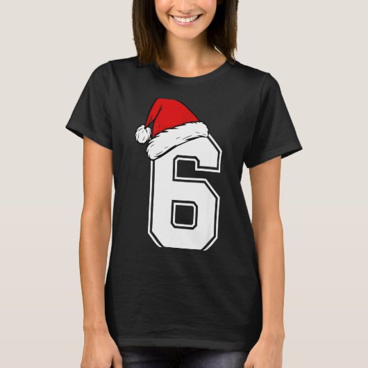 Number 6 Matching Six Seven 6 7 Meme 6 7 Christmas T-Shirt (Vorderseite)