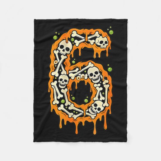 Number 6 Six Seven 6 7 Meme Funny Design Couples H Fleecedecke (Vorderseite)