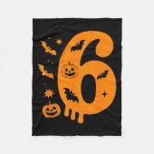 Number 6 Six Seven 6 7 Meme Funny Design Couples H Fleecedecke (Vorderseite)